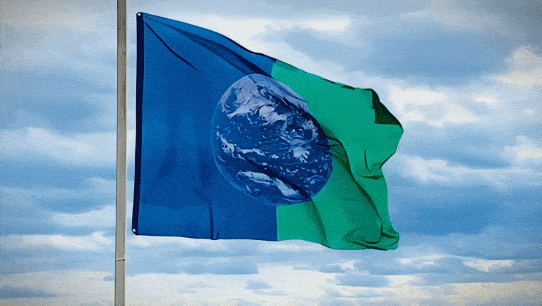 Drapeau earth flag one